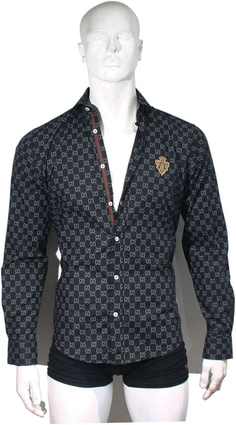 gucci shirt buttons|gucci formal shirts.